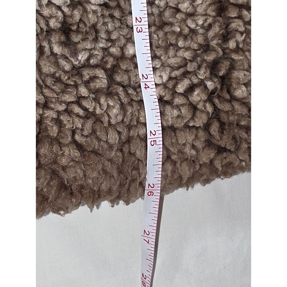 Simply Southern Tried & True Sherpa Vest Women’s Large Brown Fleece Full Zip - Picture 11 of 12